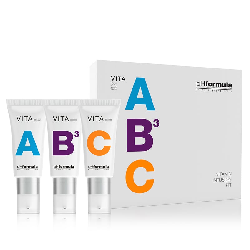pHformula – A.B.C vitamin kit, 3×20 ml, tuber med pump 878 kr